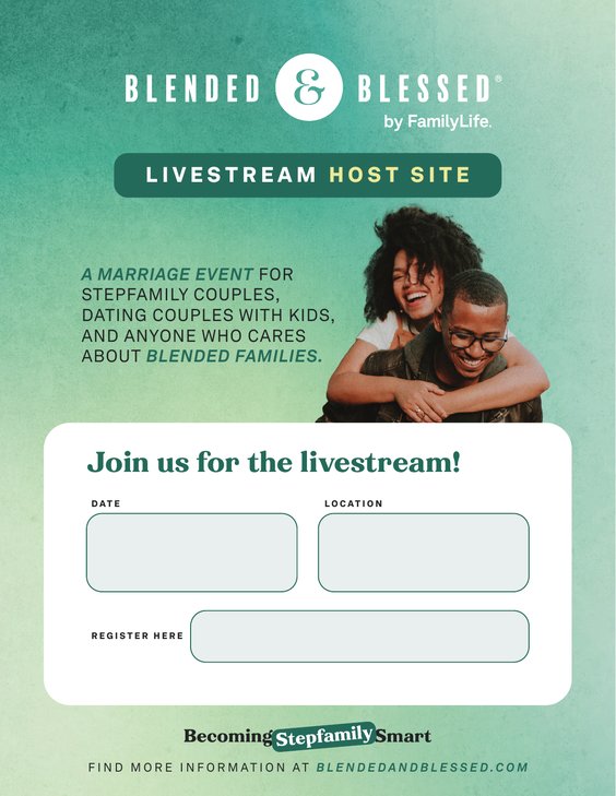 Blended & Blessed 2027 editable 8.5x11 flyer, option 1